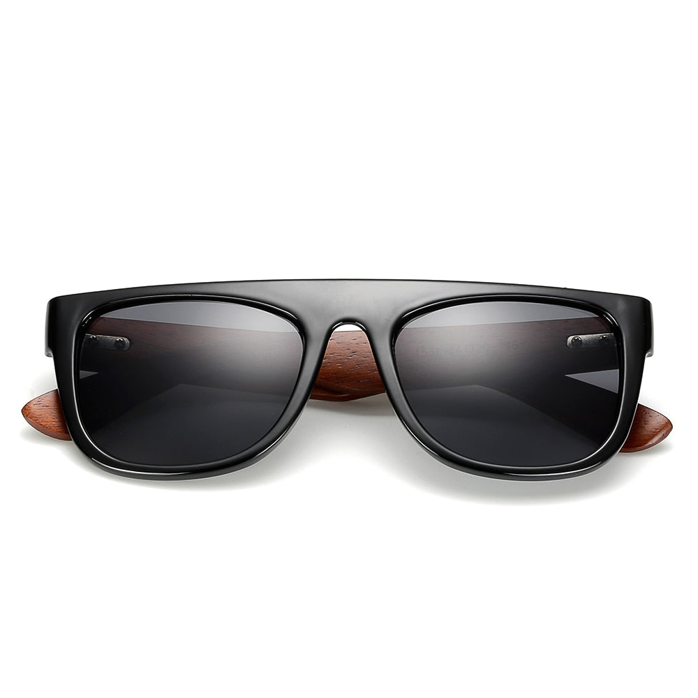 Handmade Bamboo arms Sunglasses Black Sunglasses