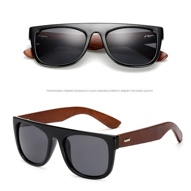 Handmade Bamboo arms Sunglasses Black Sunglasses
