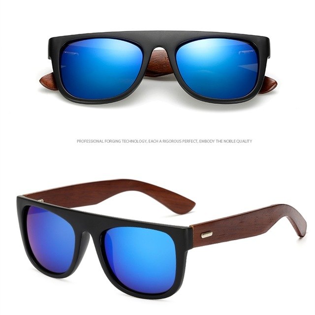 Handmade Bamboo arms Sunglasses Black Sunglasses