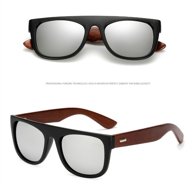 Handmade Bamboo arms Sunglasses Black Sunglasses