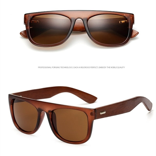 Handmade Bamboo arms Sunglasses Black Sunglasses
