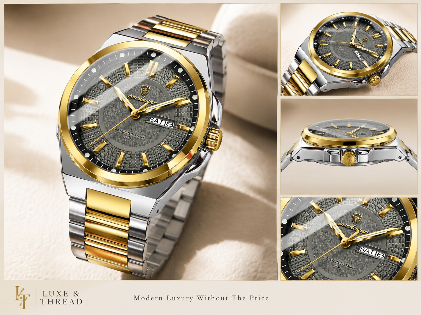 Men's Minimalist Alloy Casual Watch