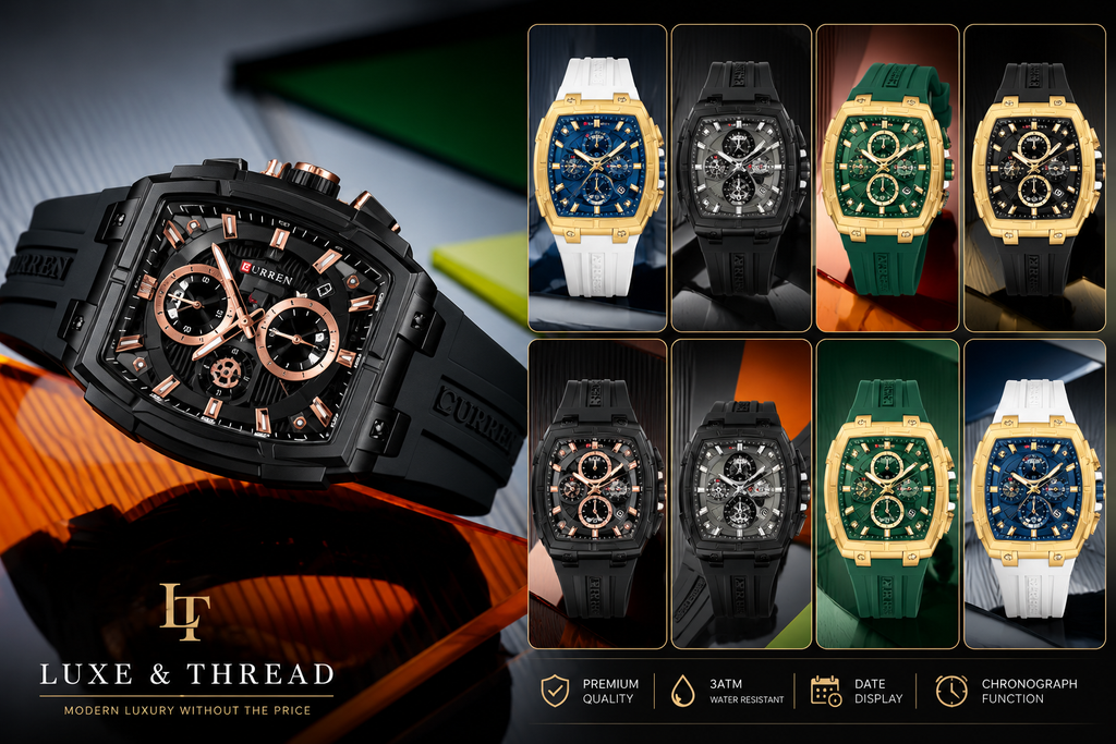 Men's Sport Quartz Watch with Calendar & Six-Hand Dial
