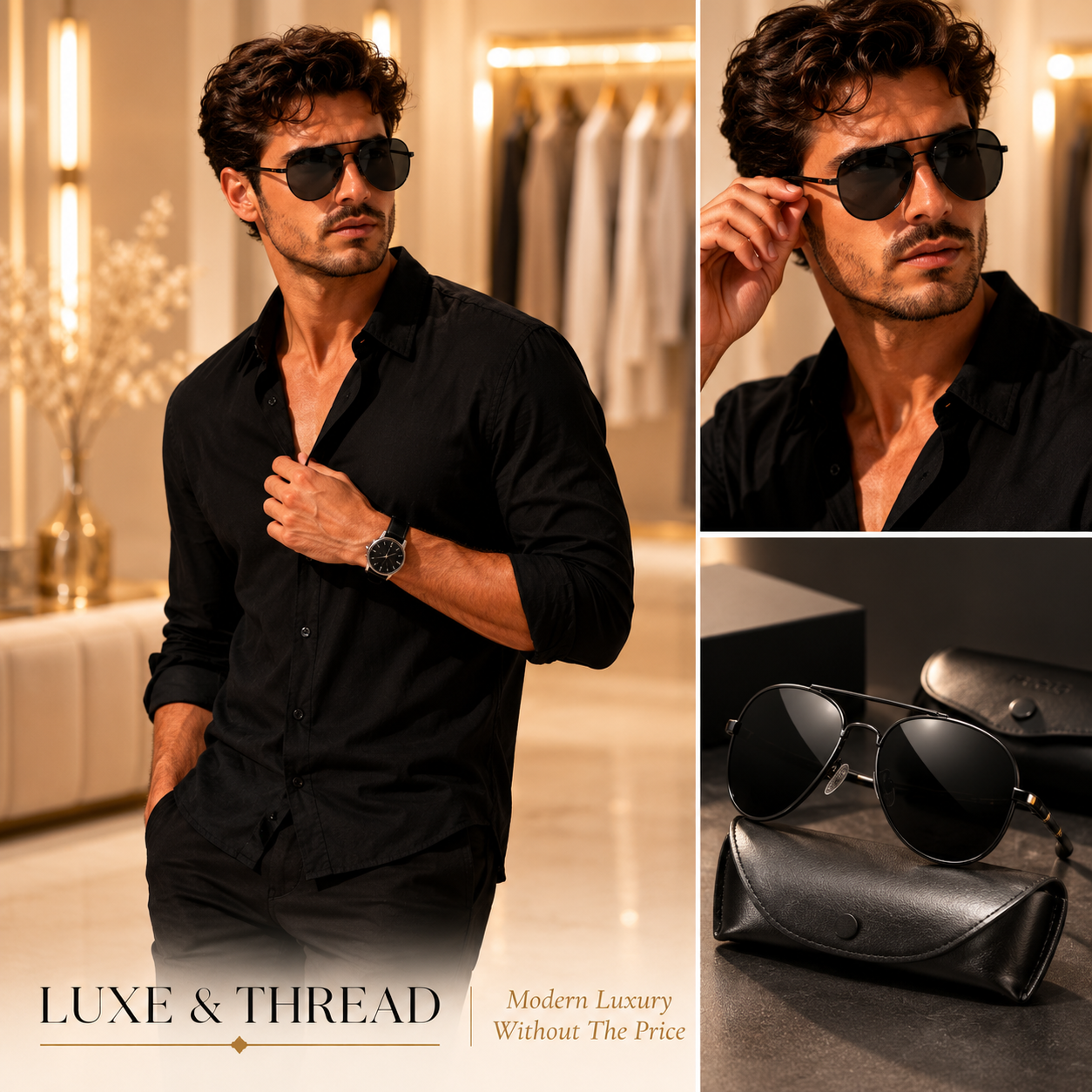Polarized Sunglasses Men's Metal Sunglasses