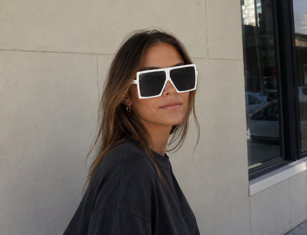 Square Oversized Vintage Sunglasses