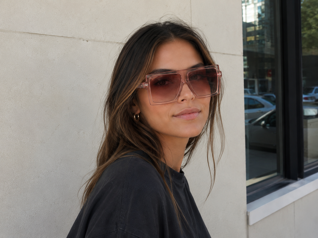 Square Oversized Vintage Sunglasses