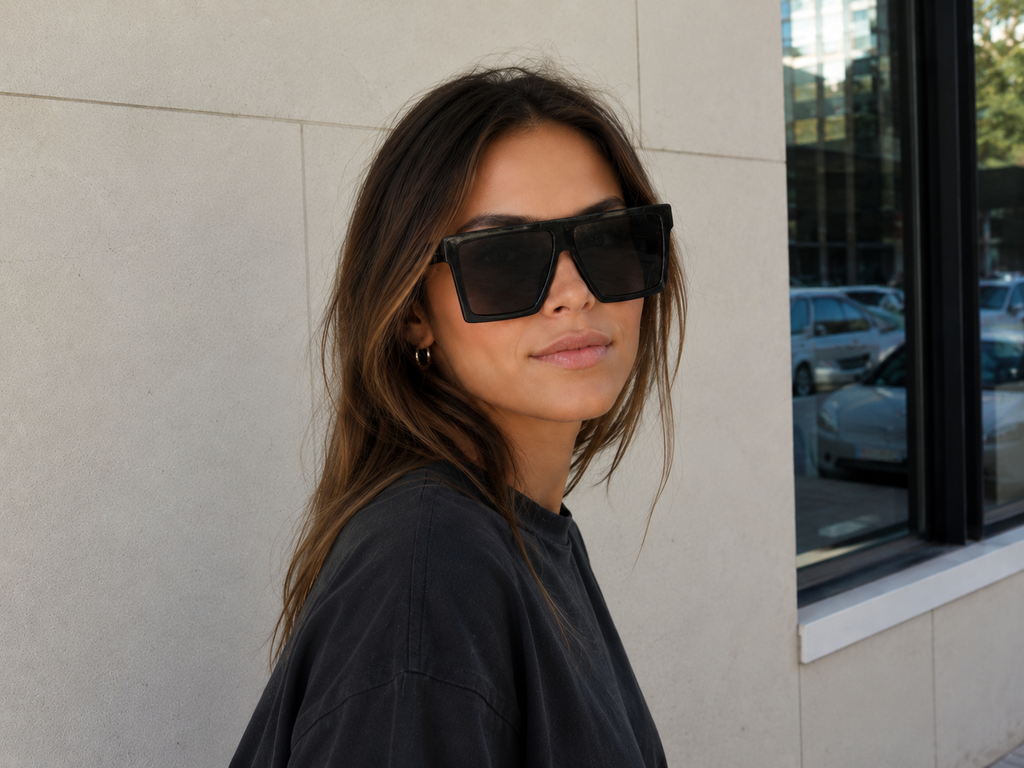 Square Oversized Vintage Sunglasses