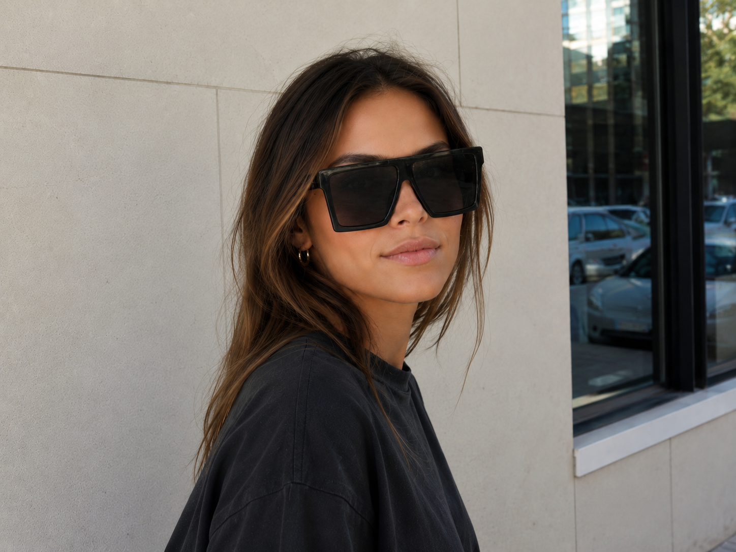 Square Oversized Vintage Sunglasses