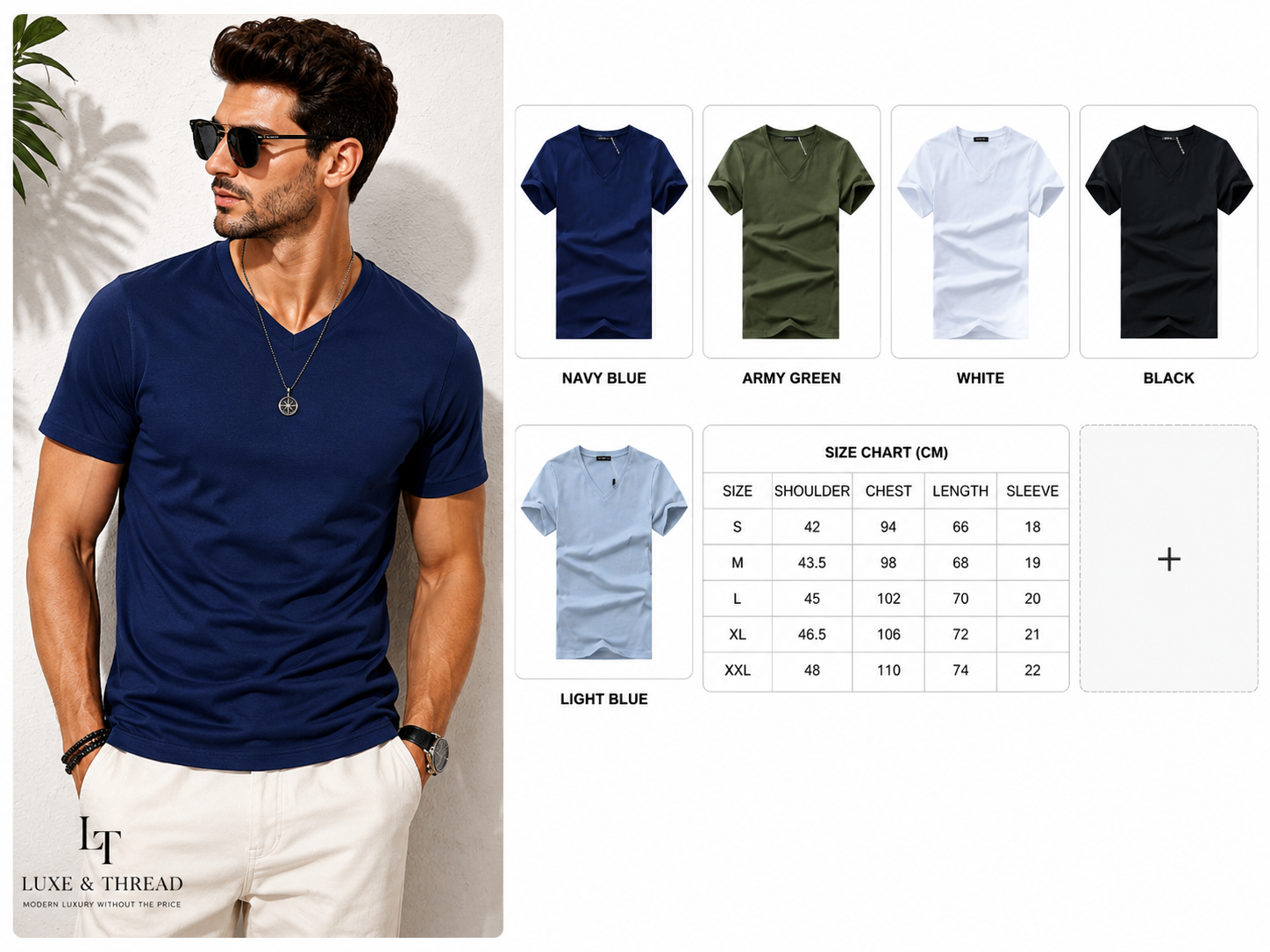 Men's Essential V-Neck Performance T-Shirt
