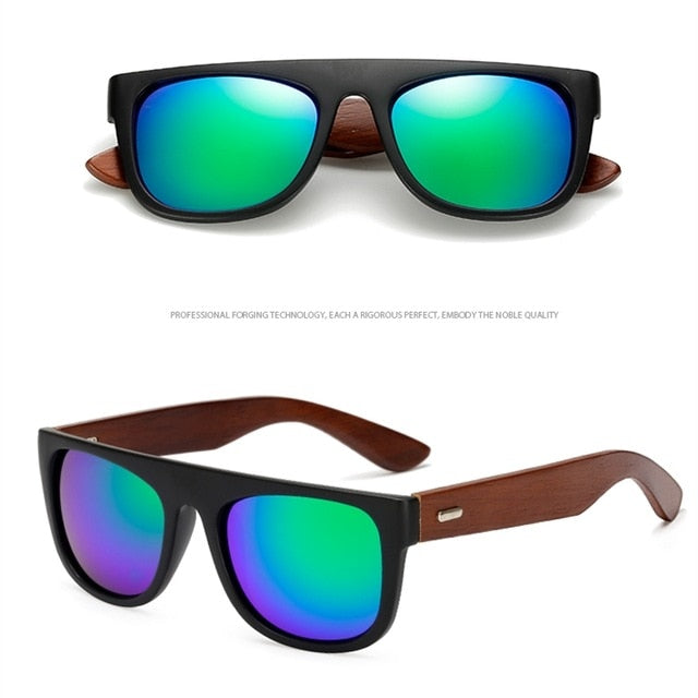 Handmade Bamboo arms Sunglasses Black Sunglasses
