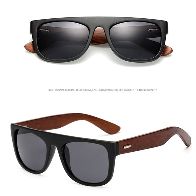 Handmade Bamboo arms Sunglasses Black Sunglasses