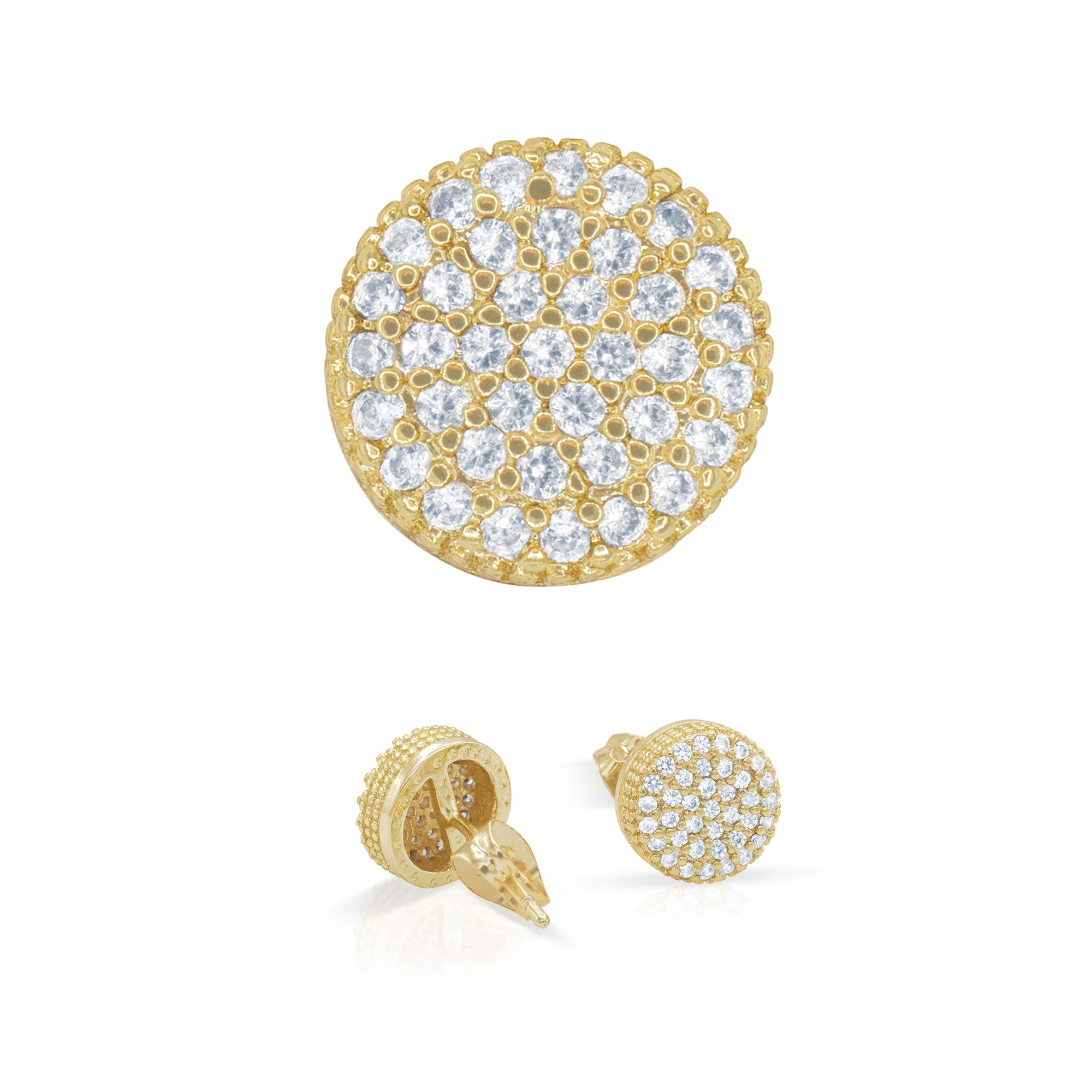 14K Gold Filled Cubic Zirconia Stud Earrings