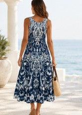 Women's Sleeveless Leisure Maxi Dress