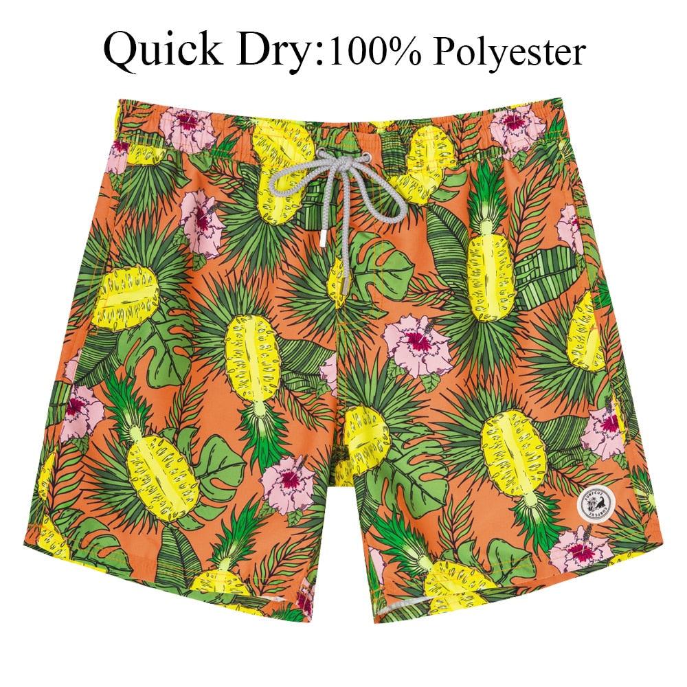 Men's Beach Shorts Quick Dry Boardshorts Swimming Trunks