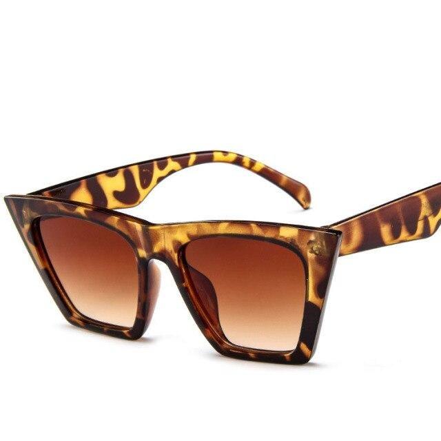 Retro Aviator Oversized Square Sunglasses – UV400