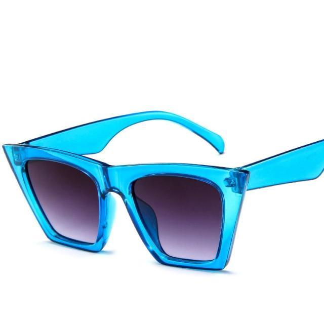 Retro Aviator Oversized Square Sunglasses – UV400