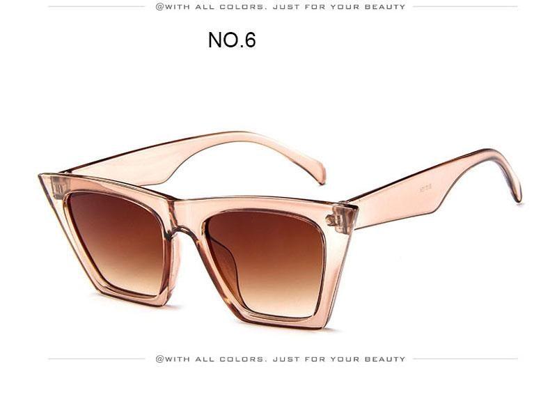 Retro Aviator Oversized Square Sunglasses – UV400