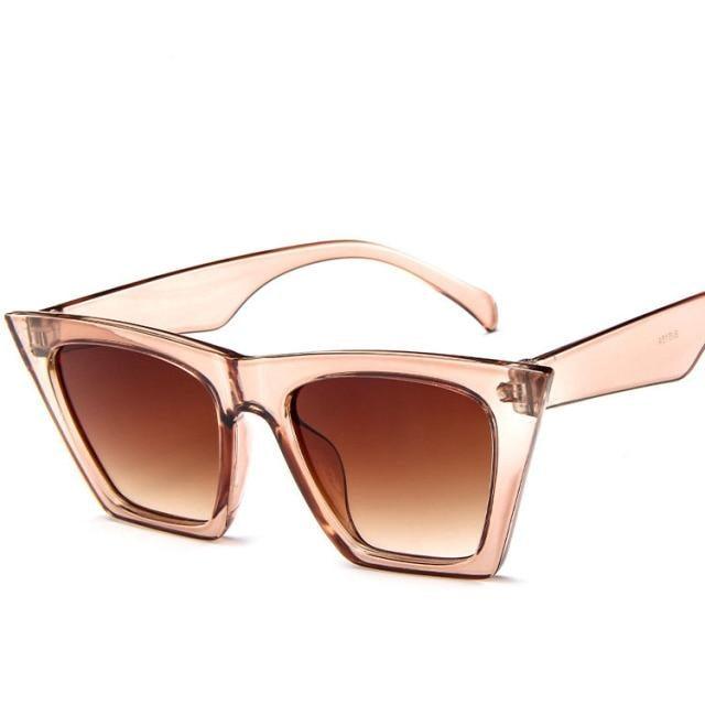 Retro Aviator Oversized Square Sunglasses – UV400