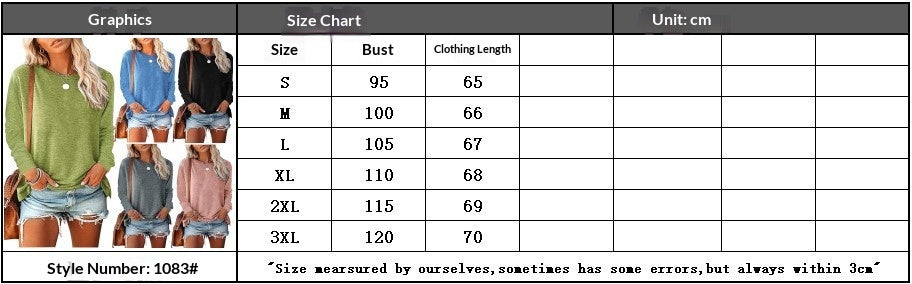 Women's Long Sleeve Crew Neck Pullover