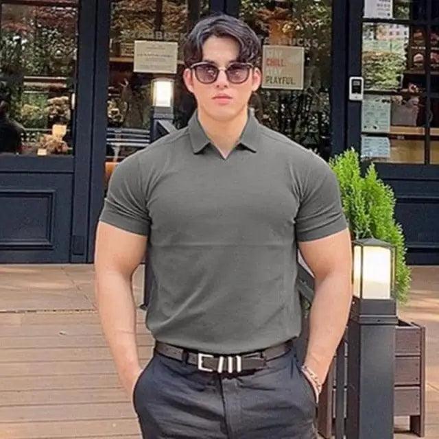 Summer Casual  New Fashion Polo T Shirt Men