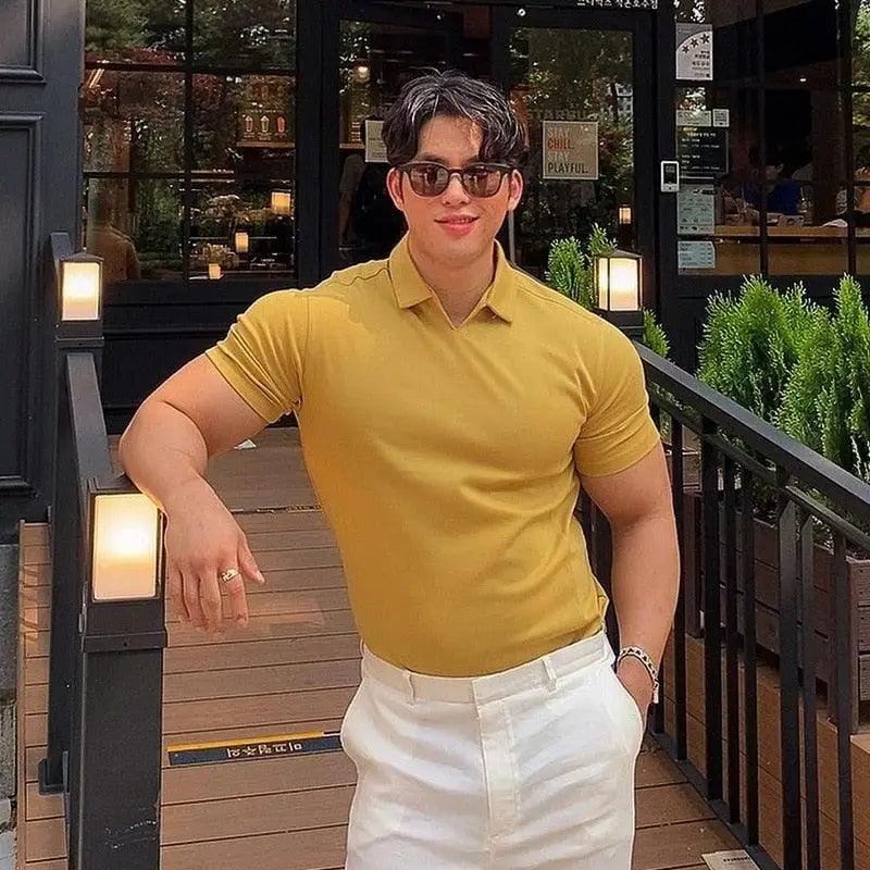 Summer Casual  New Fashion Polo T Shirt Men