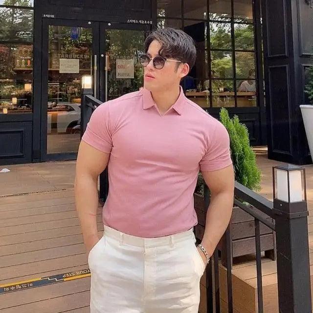 Summer Casual  New Fashion Polo T Shirt Men
