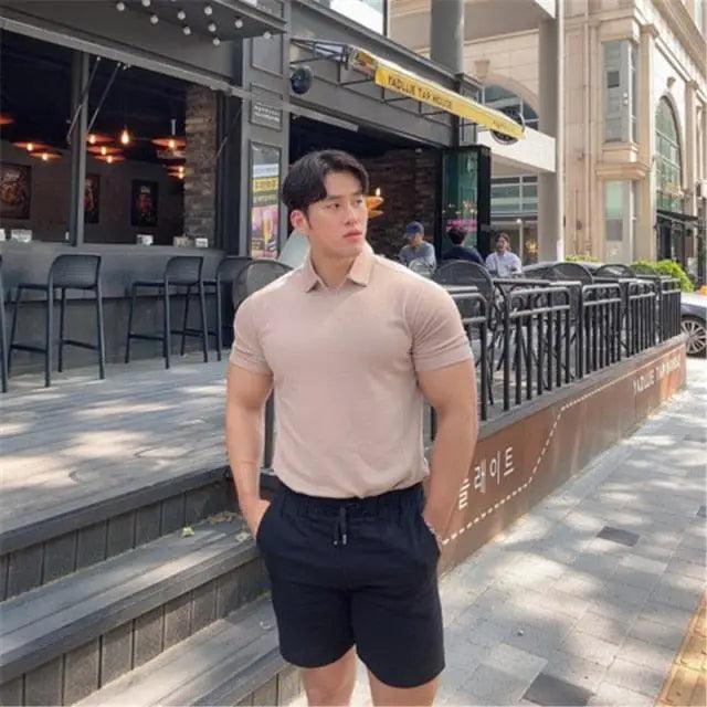 Summer Casual  New Fashion Polo T Shirt Men