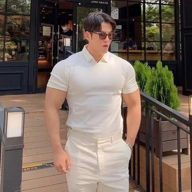 Summer Casual  New Fashion Polo T Shirt Men