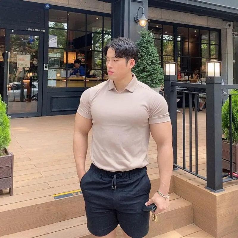 Summer Casual  New Fashion Polo T Shirt Men