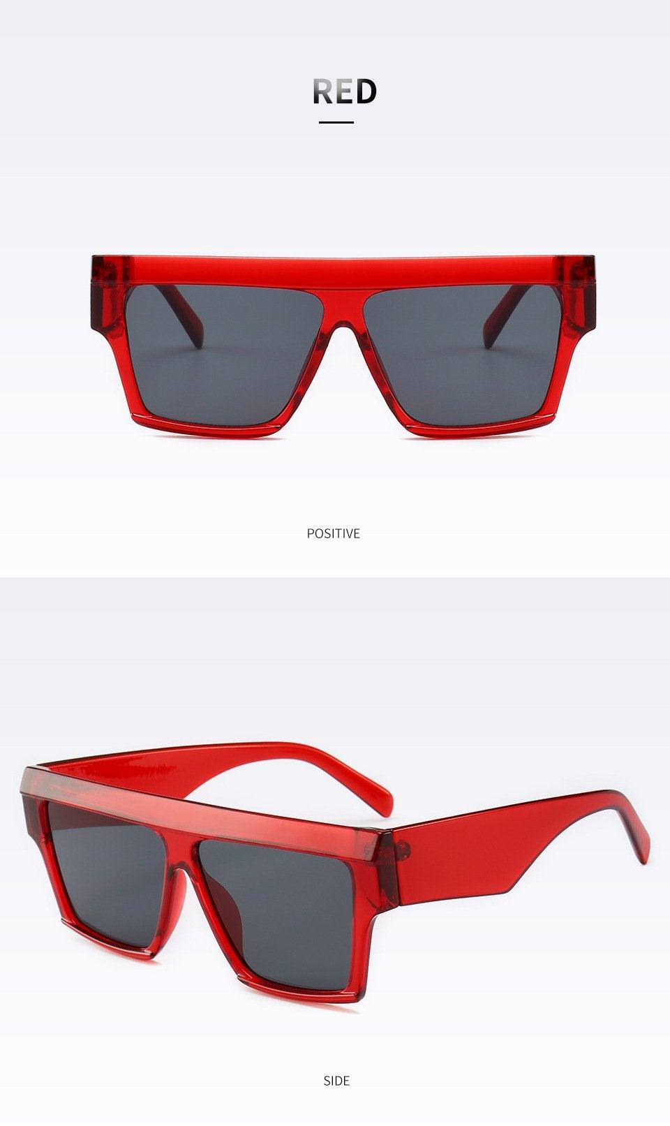 Flat Top Square Gradient Sunglasses