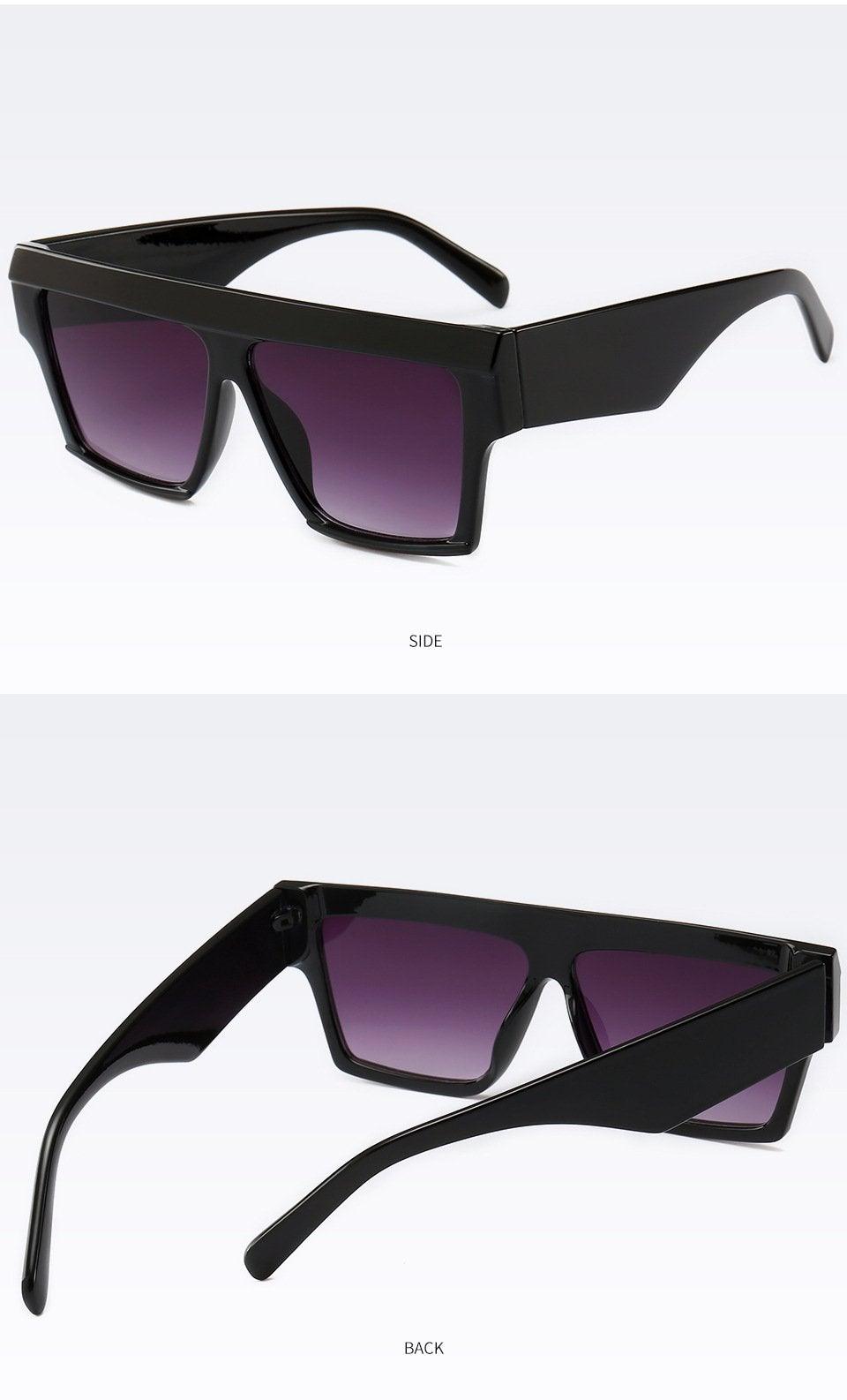 Flat Top Square Gradient Sunglasses